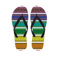 Colorful Ethnic Pattern Print Flip Flops