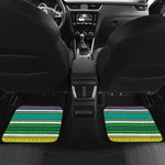 Colorful Ethnic Pattern Print Front and Back Car Floor Mats