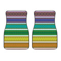 Colorful Ethnic Pattern Print Front Car Floor Mats