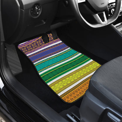 Colorful Ethnic Pattern Print Front Car Floor Mats