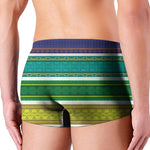Colorful Ethnic Pattern Print Men's Boxer Briefs