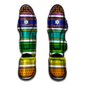 Colorful Ethnic Pattern Print Muay Thai Shin Guards