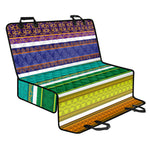 Colorful Ethnic Pattern Print Pet Car Back Seat Cover