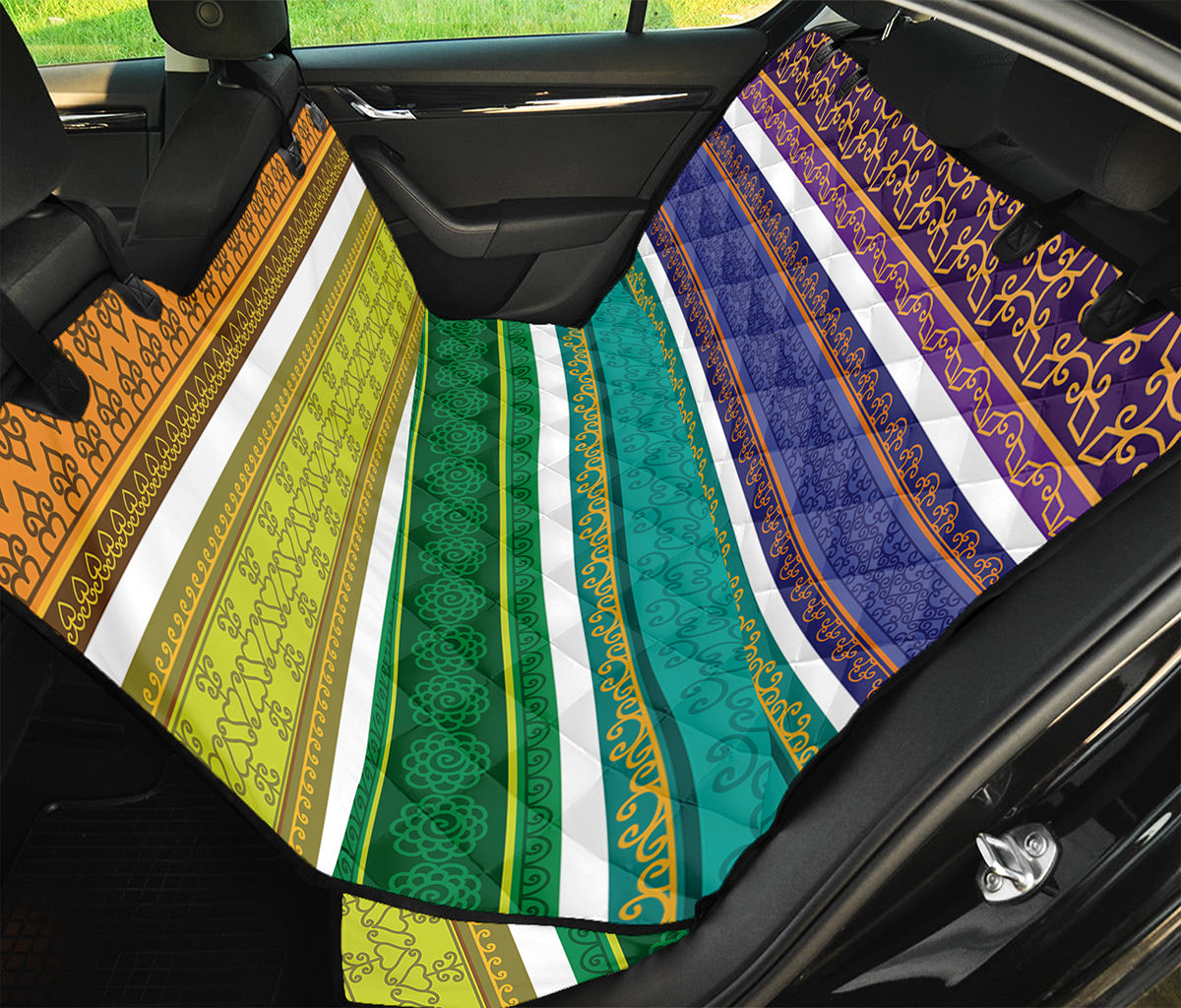 Colorful Ethnic Pattern Print Pet Car Back Seat Cover