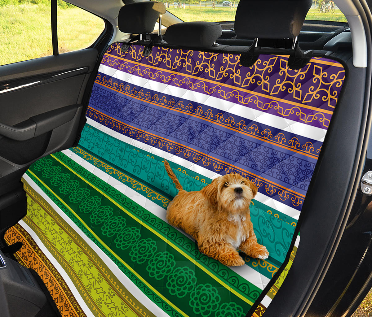 Colorful Ethnic Pattern Print Pet Car Back Seat Cover