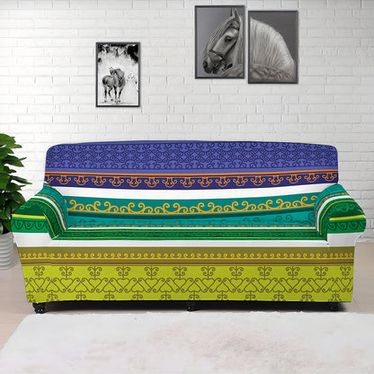 Colorful Ethnic Pattern Print Sofa Cover