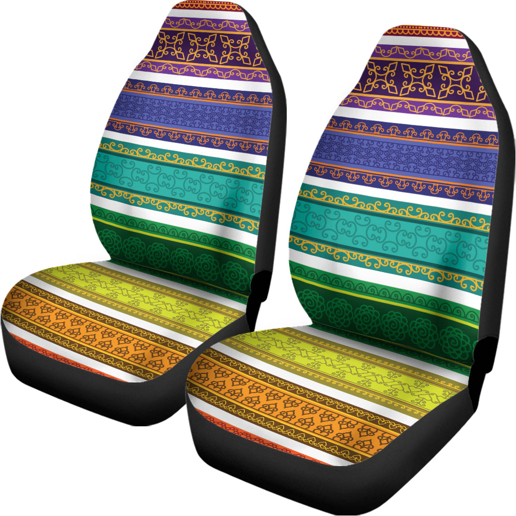 Colorful Ethnic Pattern Print Universal Fit Car Seat Covers