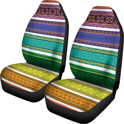 Colorful Ethnic Pattern Print Universal Fit Car Seat Covers