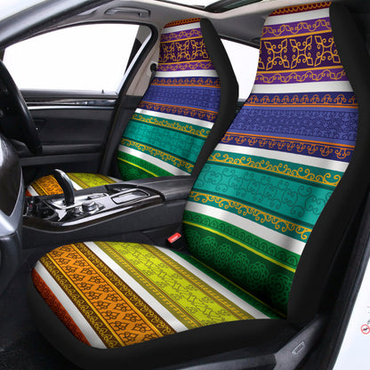 Colorful Ethnic Pattern Print Universal Fit Car Seat Covers