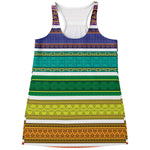 Colorful Ethnic Pattern Print Women's Racerback Tank Top