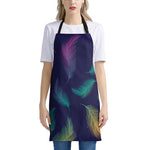 Colorful Feather Pattern Print Apron