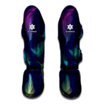 Colorful Feather Pattern Print Muay Thai Shin Guard