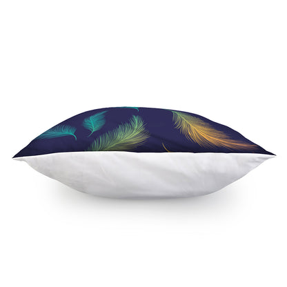 Colorful Feather Pattern Print Pillow Cover