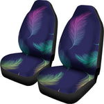 Colorful Feather Pattern Print Universal Fit Car Seat Covers