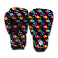 Colorful Flamingo Pattern Print Boxing Gloves