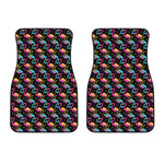 Colorful Flamingo Pattern Print Front Car Floor Mats