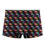 Colorful Flamingo Pattern Print Men's Boxer Briefs