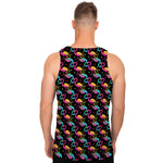 Colorful Flamingo Pattern Print Men's Tank Top