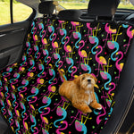 Colorful Flamingo Pattern Print Pet Car Back Seat Cover