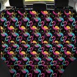 Colorful Flamingo Pattern Print Pet Car Back Seat Cover