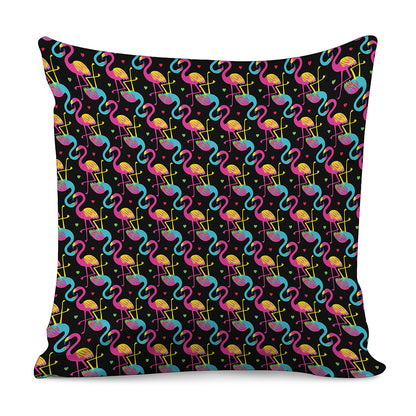 Colorful Flamingo Pattern Print Pillow Cover