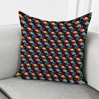 Colorful Flamingo Pattern Print Pillow Cover