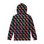 Colorful Flamingo Pattern Print Pullover Hoodie