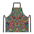Colorful Floral Mandala Print Apron