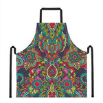 Colorful Floral Mandala Print Apron