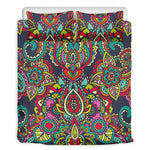 Colorful Floral Mandala Print Duvet Cover Bedding Set