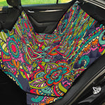 Colorful Floral Mandala Print Pet Car Back Seat Cover