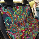 Colorful Floral Mandala Print Pet Car Back Seat Cover