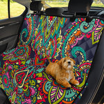 Colorful Floral Mandala Print Pet Car Back Seat Cover
