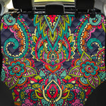 Colorful Floral Mandala Print Pet Car Back Seat Cover