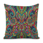 Colorful Floral Mandala Print Pillow Cover