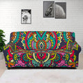 Colorful Floral Mandala Print Sofa Cover