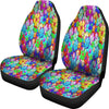 Colorful Flowers Universal Fit Car Seat Covers GearFrost