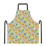 Colorful Frangipani Pattern Print Apron