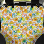 Colorful Frangipani Pattern Print Pet Car Back Seat Cover
