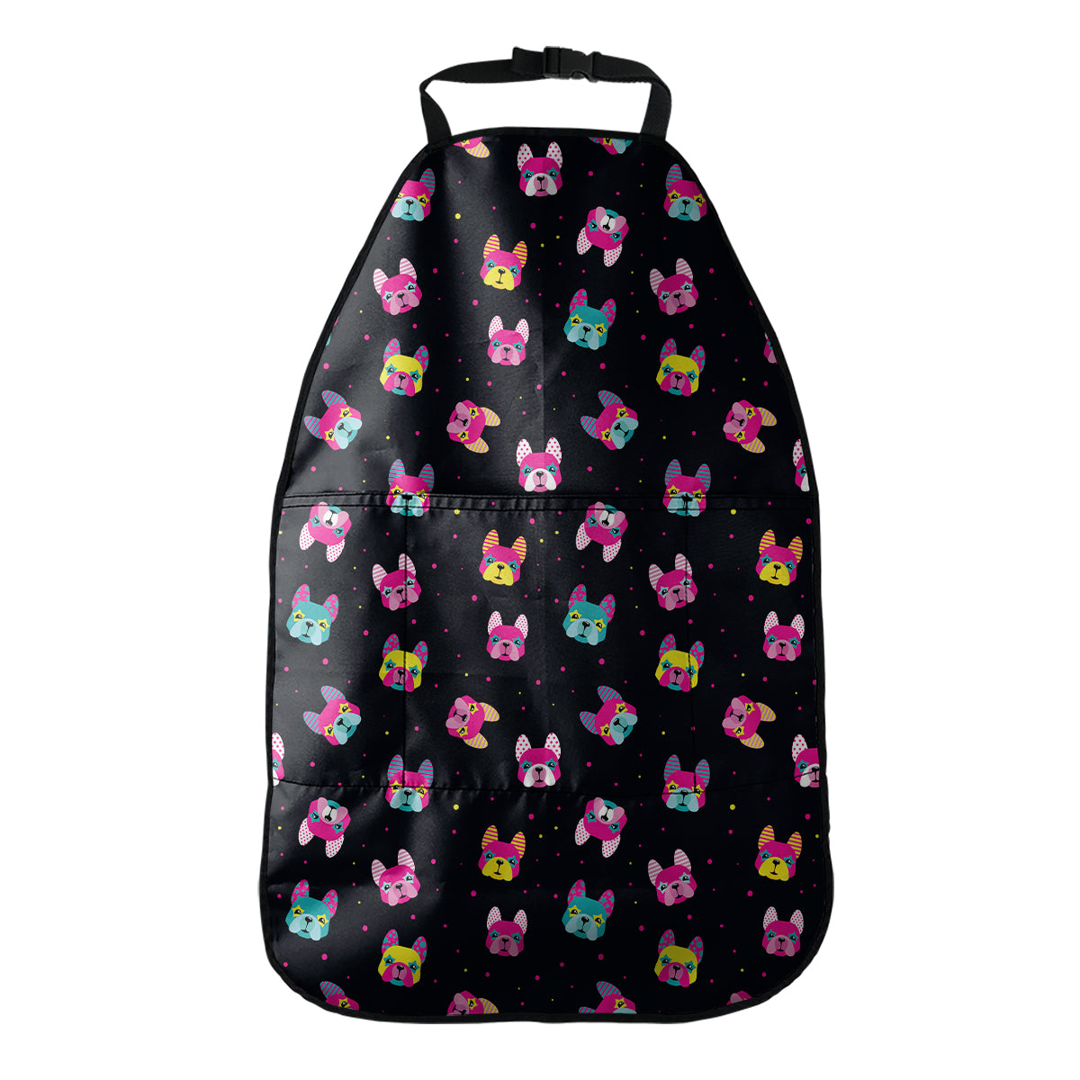 Colorful French Bulldog Print Car Seat Organizers