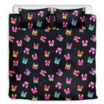 Colorful French Bulldog Print Duvet Cover Bedding Set