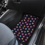 Colorful French Bulldog Print Front Car Floor Mats