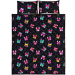 Colorful French Bulldog Print Quilt Bed Set