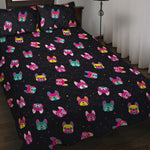 Colorful French Bulldog Print Quilt Bed Set