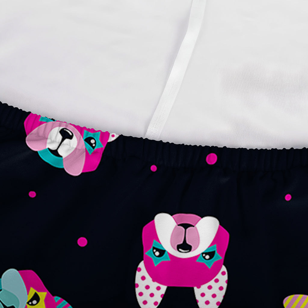 Colorful French Bulldog Print Sofa Cover