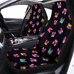 Colorful French Bulldog Print Universal Fit Car Seat Covers