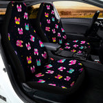 Colorful French Bulldog Print Universal Fit Car Seat Covers