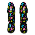 Colorful Frog Pattern Print Muay Thai Shin Guards