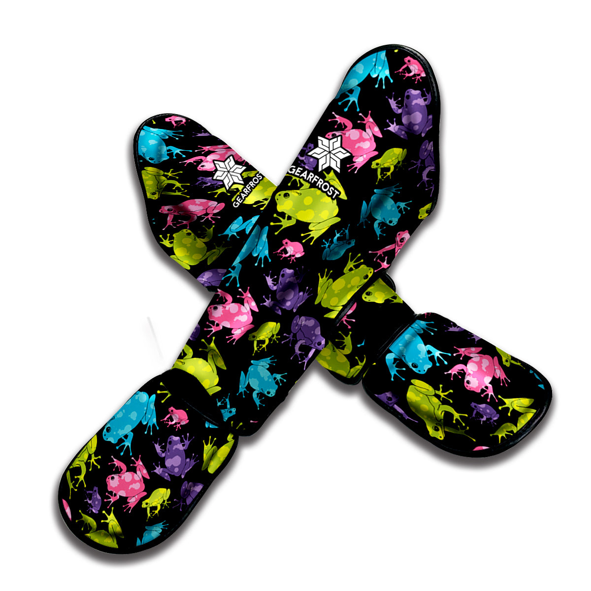 Colorful Frog Pattern Print Muay Thai Shin Guard