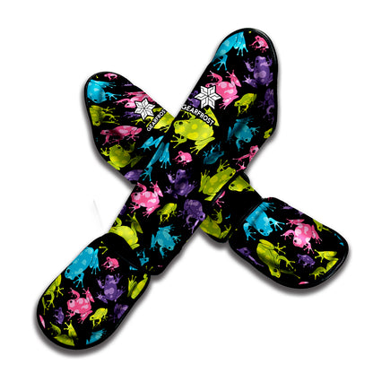 Colorful Frog Pattern Print Muay Thai Shin Guard